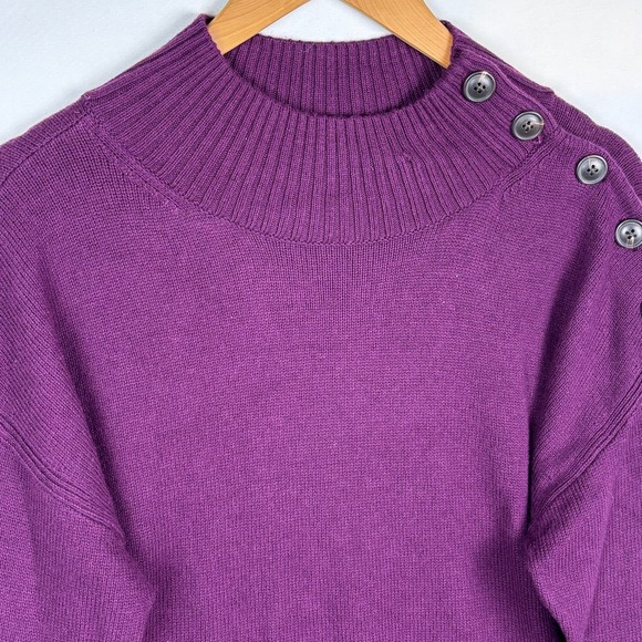 NWT Talbots Women LongSleeve Mock Neck Sweater Top Sz LP Knit Office Career Cozy - Picture 2 of 12